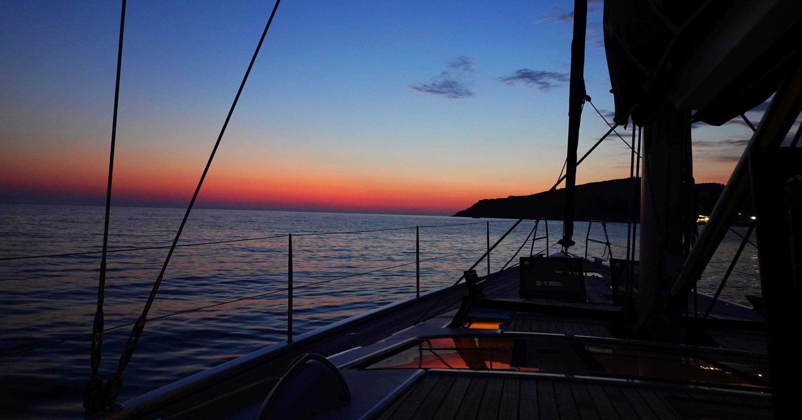 Sonnenuntergang Schiff